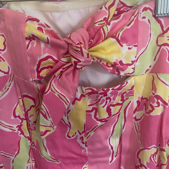 Lilly Pulitzer Hotty Pink Blossom Daylily strapless dress - Picture 4 of 4